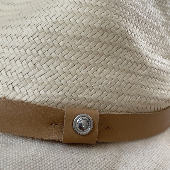 Rag and Bone Signes geninue Fedora hat tan S NWT